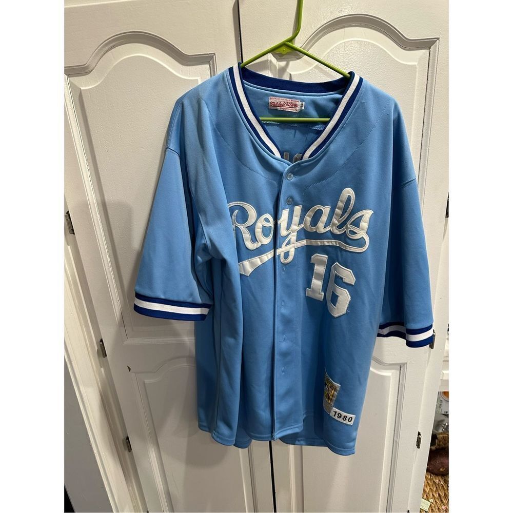 Mitchell & Ness Cooperstown 1980 Bo Jackson #16 Kansas City Royals Jersey Men 52